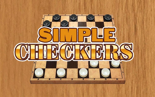 Simple Checkers: Classic Board Game