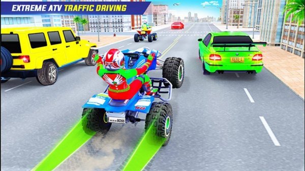 Quad Bike Traffic Racing Mania: ATV Bike Game - Arcade Game