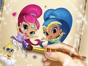 Shimmer and Shine Coloring Book Online Game