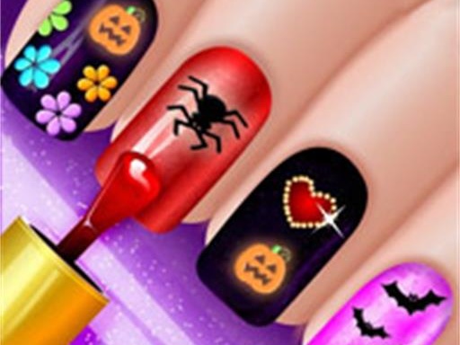 Glow Halloween Nail Art Game