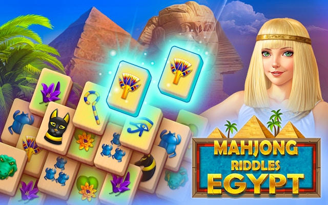 Mahjong Riddles Egypt: Ancient Pyramid Solitaire