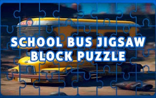 School Bus Jigsaw Block Puzzle Slider Game