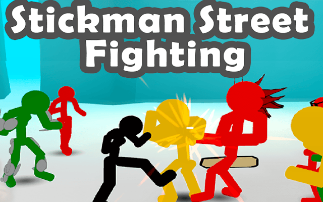 Stickman Street Fighting 3D - Action Brawler Game